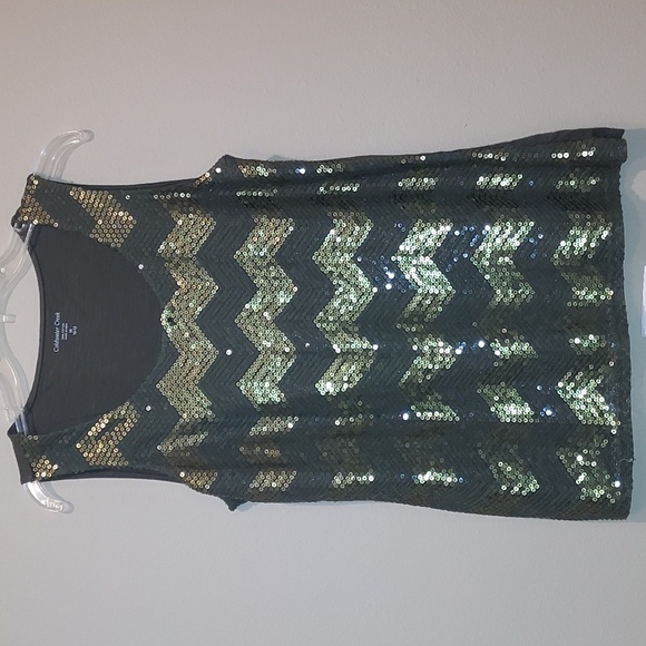 Coldwater Creek Tops - Coldwater Creek sequined front tank top blouse NWOT